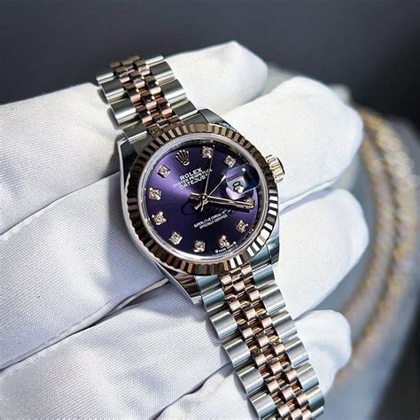 rolex datejust aubergine|Rolex Datejust gold.